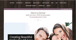 Desktop Screenshot of marina-dental.com